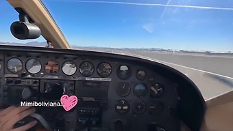 Jack Rippher And His Partner Engage In Intimate Activities At High Altitude Aboard A Private Jet, Offering A Breathtaking View Of Las Vegas, While Showcasing His Impressive Endowment.